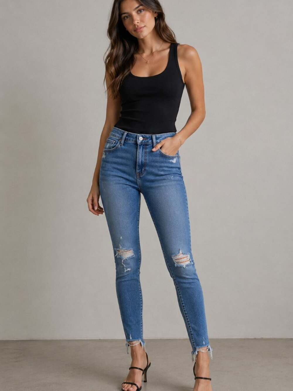 Abercrombie & Fitch The Super Skinny Ankle High Rise Denim Jean Womens Size 27/4
